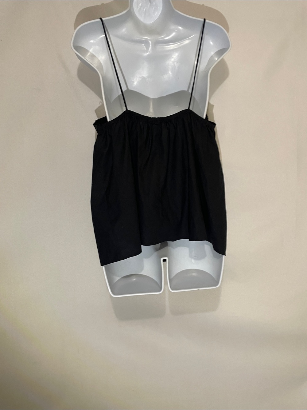 Zara Women’s Black Rhinestone Poplin Spaghetti-Strap  Medium - Picture 4 of 9